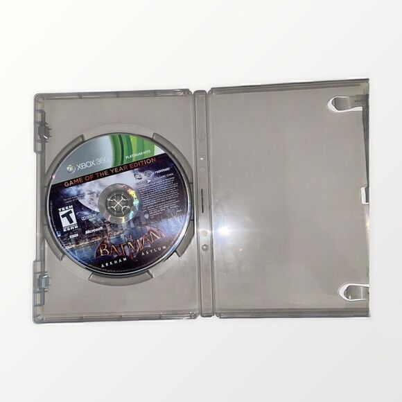 Batman Arkham Asylum Game Of The Year Edition FREE SHIP Xbox 360 2010 No Manual - Picture 4 of 4